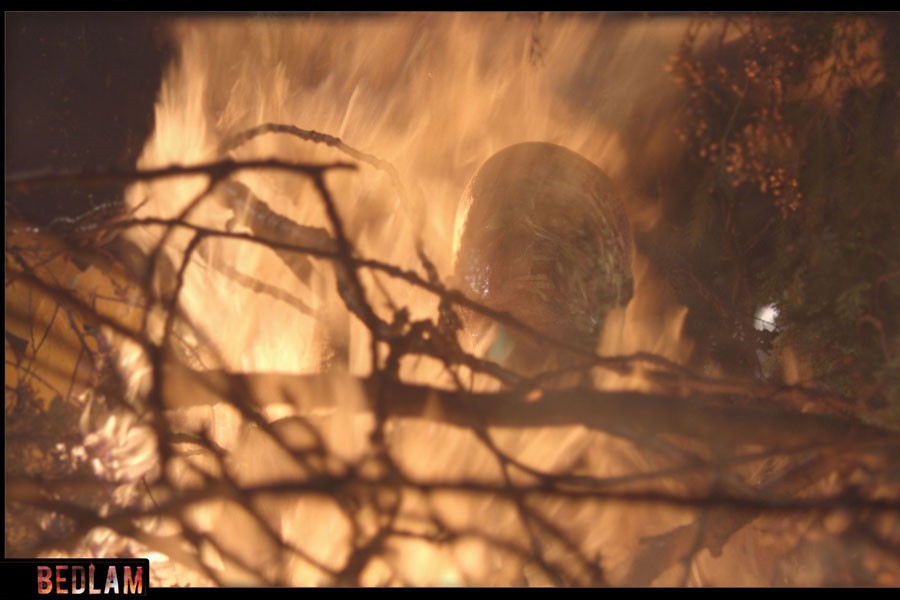 Tv Series: Bedlam (burning man shot)